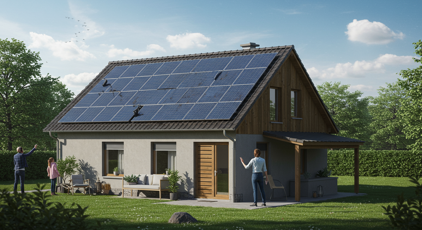 Illustration éditoriale pour Rénovation Énergétique : Maximiser les Aides Disponibles