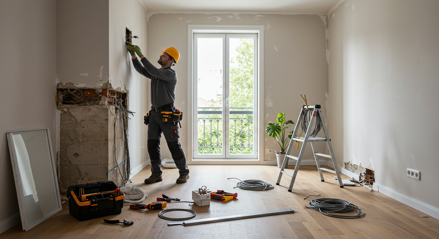 Coût complet rénovation électricité maison 100m² et prestations incluses