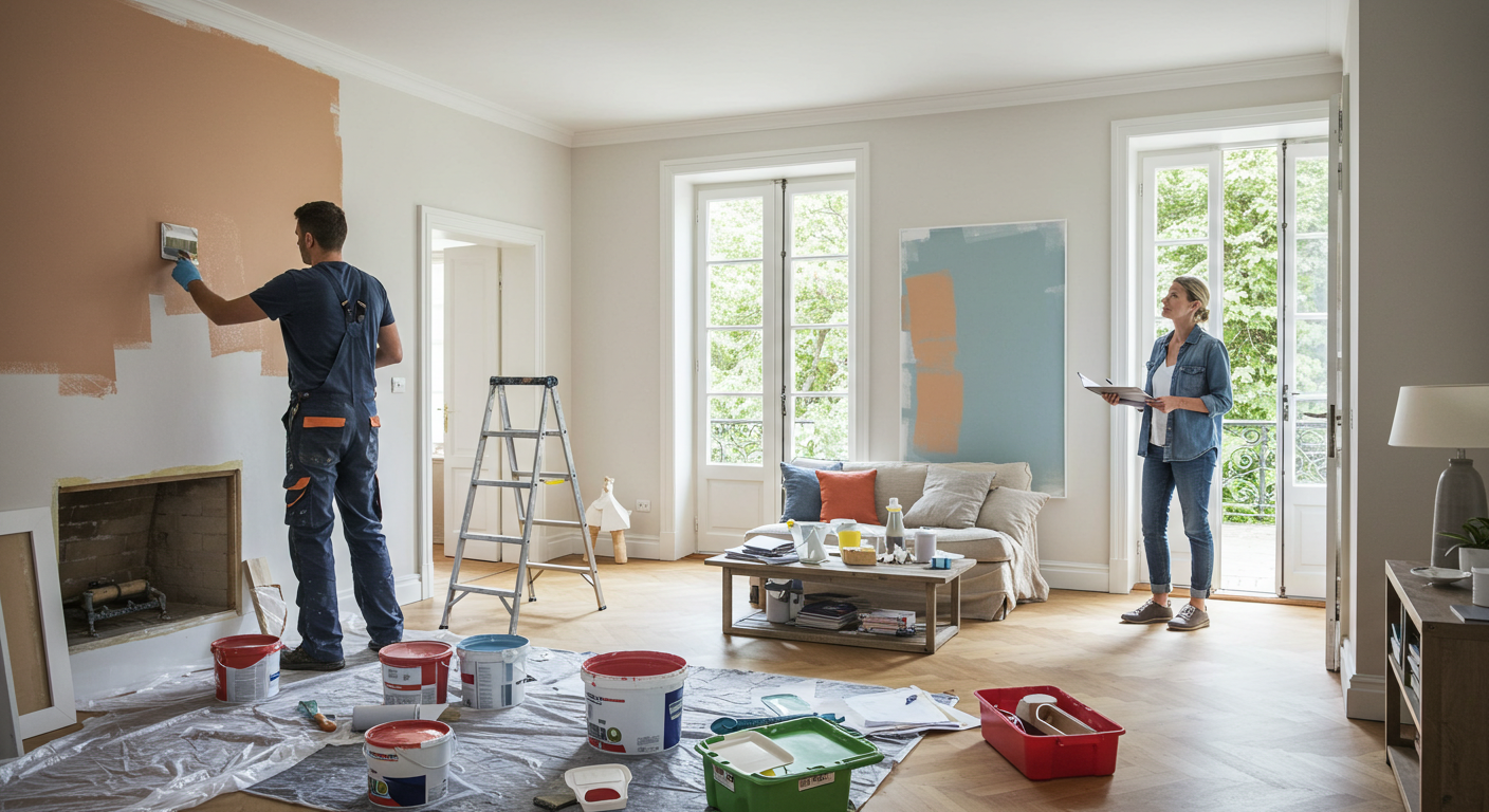 Prix rénovation peinture maison 100m² : estimation et facteurs clés
