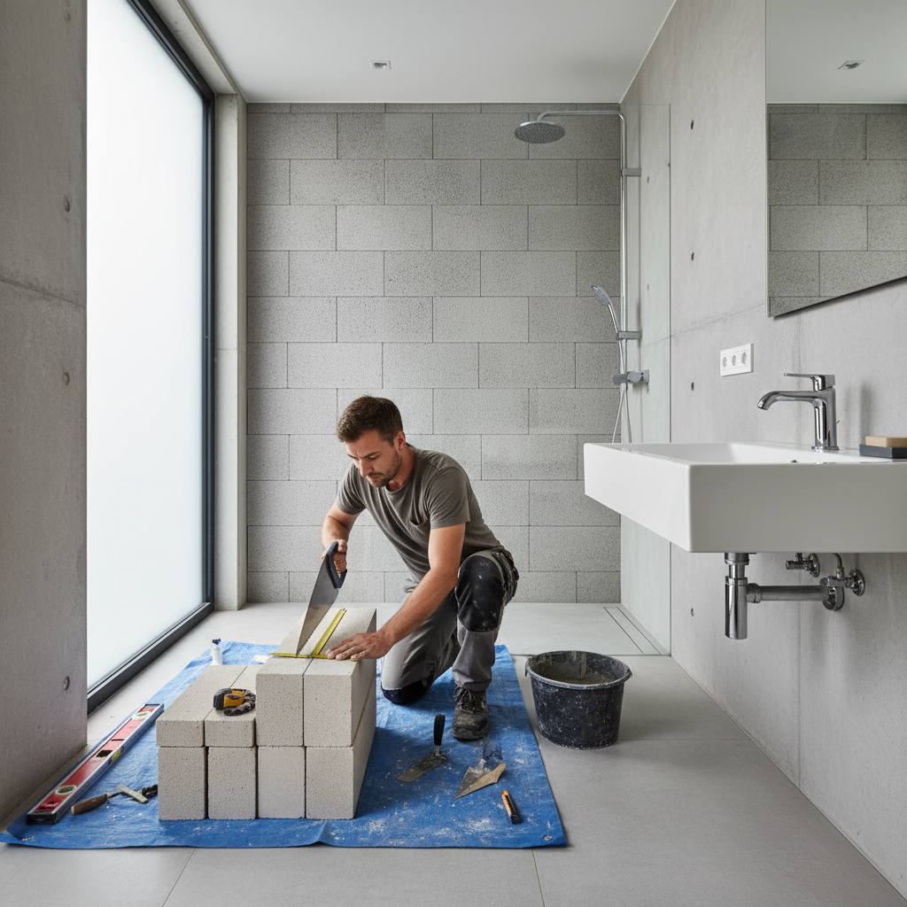 Béton cellulaire pour salle de bain : guide complet et avantages clés