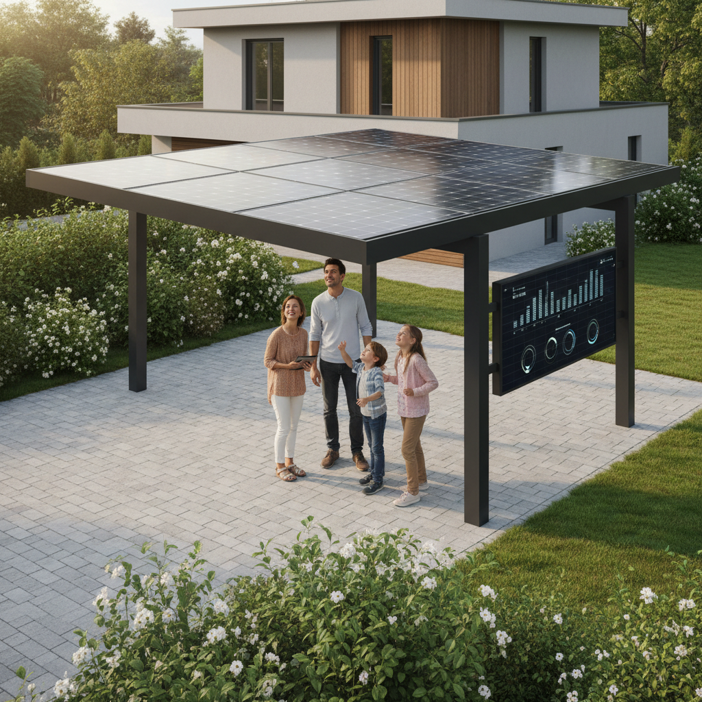Carport solaire 2 voitures : guide complet et avantages énergétiques